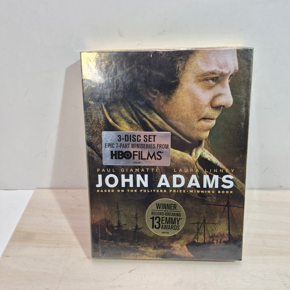 John Adams HBO Films 3-Disc DVD Set 7-Part Miniseries Paul Giamatti New Sealed